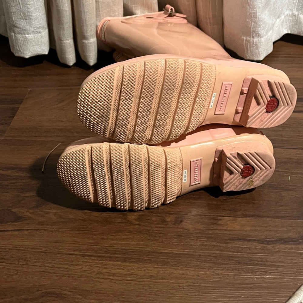 Hunter Pink Gloss Tall Rain Boots - Picture 5 of 6